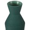 Uniquewise 10" H Decorative Ceramic Round Sharp Concaved Top Vase Centerpiece Table Vase Green, Large QI004346.L - alternate 6